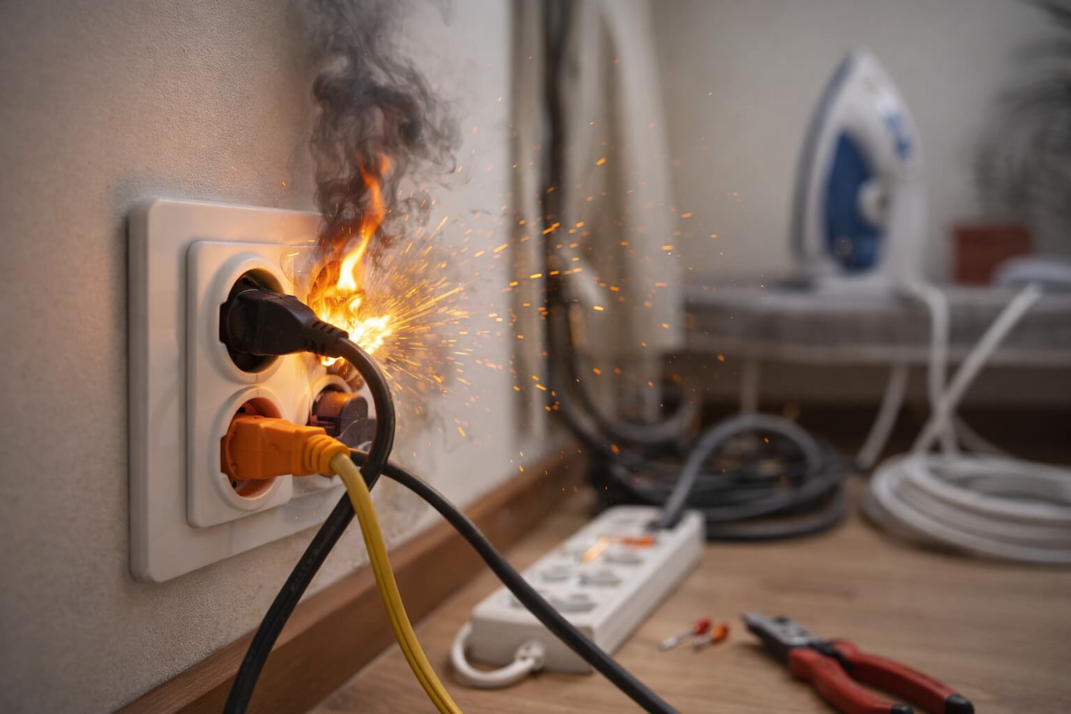 5 Causas Comuns de Curto-Circuito Doméstico e Como Evitar 1 Fios desencapados e mal instalados