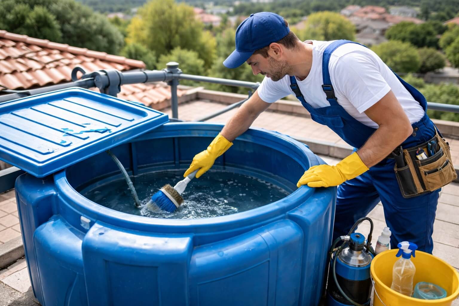 Limpeza profissional de caixa d’água para garantir água limpa e segura na sua residência. 5 Limpeza de Caixa d’Água Residencial