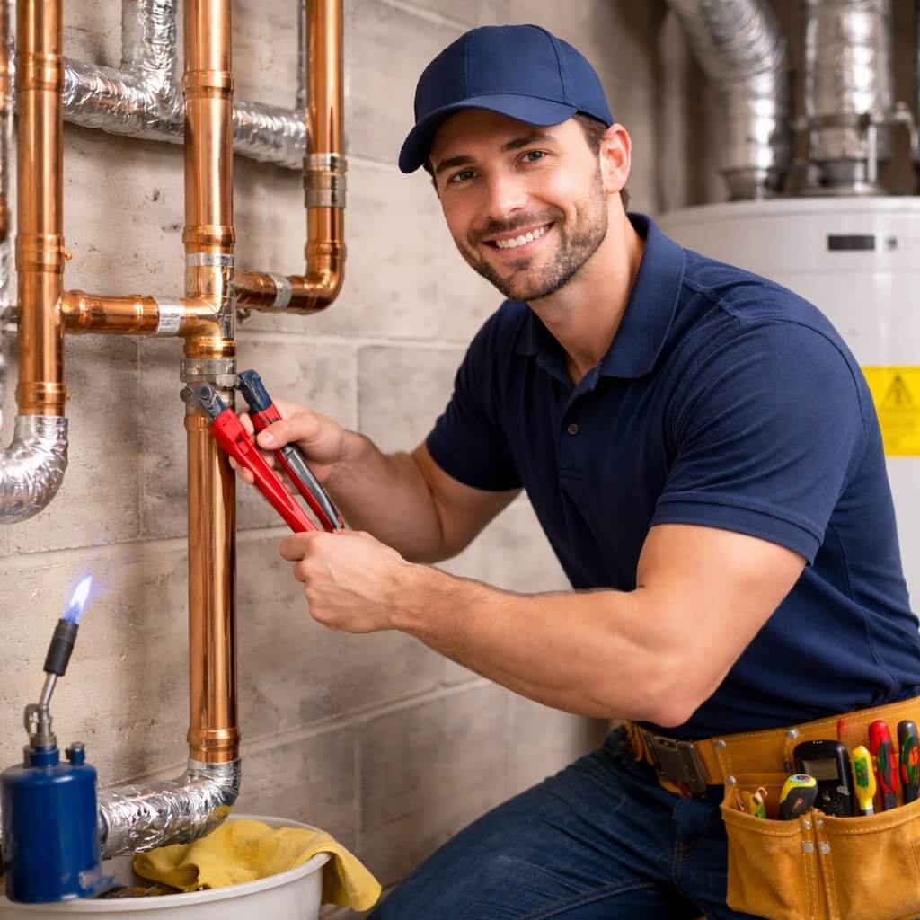 Reparo em Encanamento de Água Quente 4 Reparo em Encanamento de Água Quente