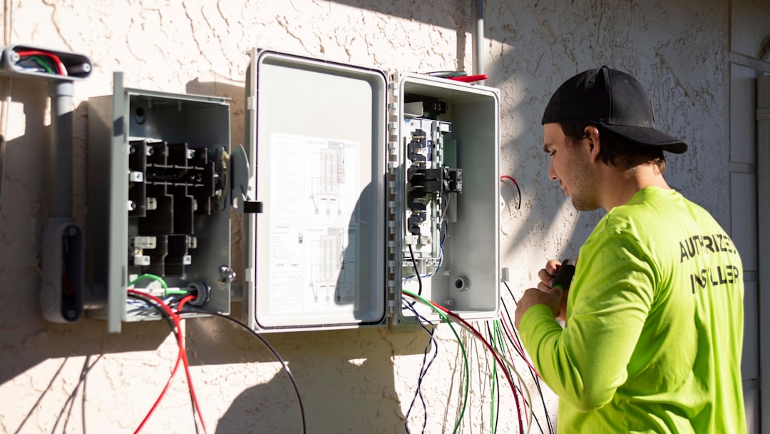 Photo Gate-motor electrical installation